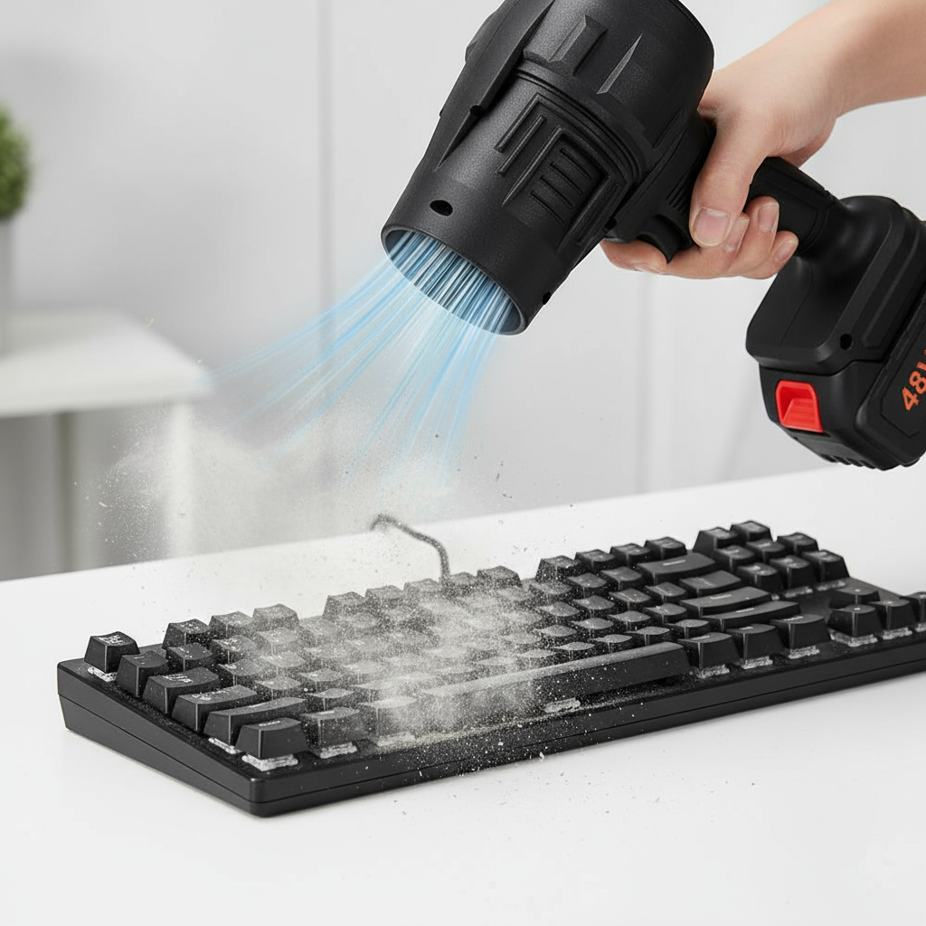 TurboJet Blower – Portable & Rechargeable