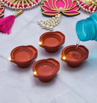 Water Sensor LED Diya - Just Add Water & Let Your Home Glow!